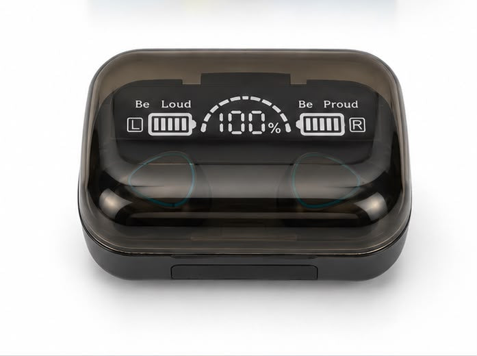 M10 TWS Wireless Earbuds V5.3 – Digital Display Bluetooth Earphones