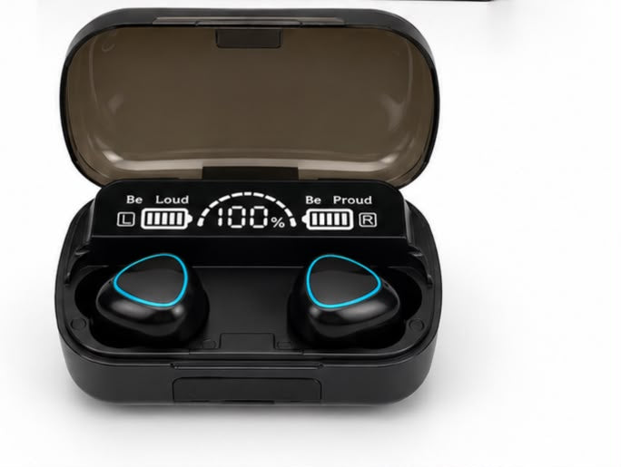 M10 TWS Wireless Earbuds V5.3 – Digital Display Bluetooth Earphones