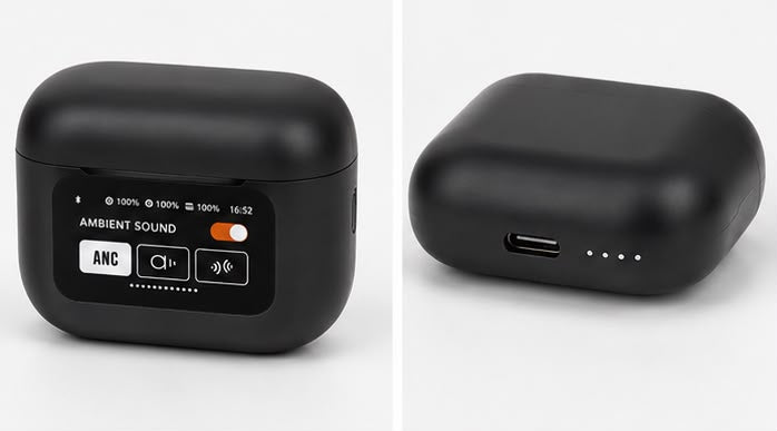 ANC/ENC Wireless Earbuds Black – Double Noise Reduction | Touch Control | Bluetooth