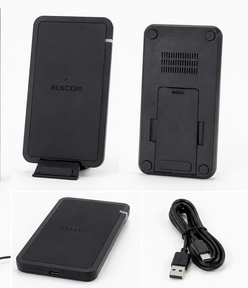 ELECOM 5W Qi Wireless Charger – Fast & Convenient Wireless Charging Stand